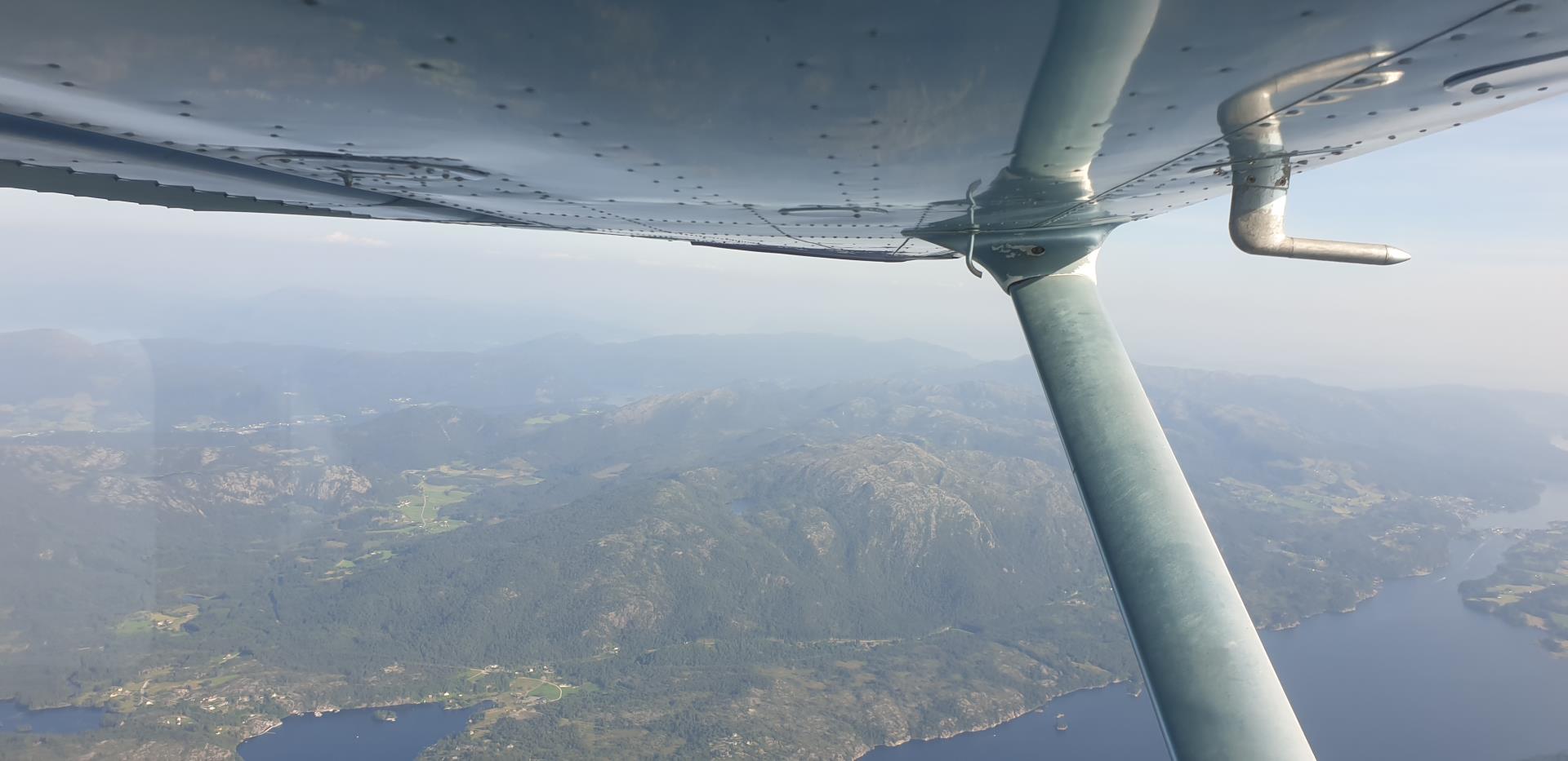 View under the wing