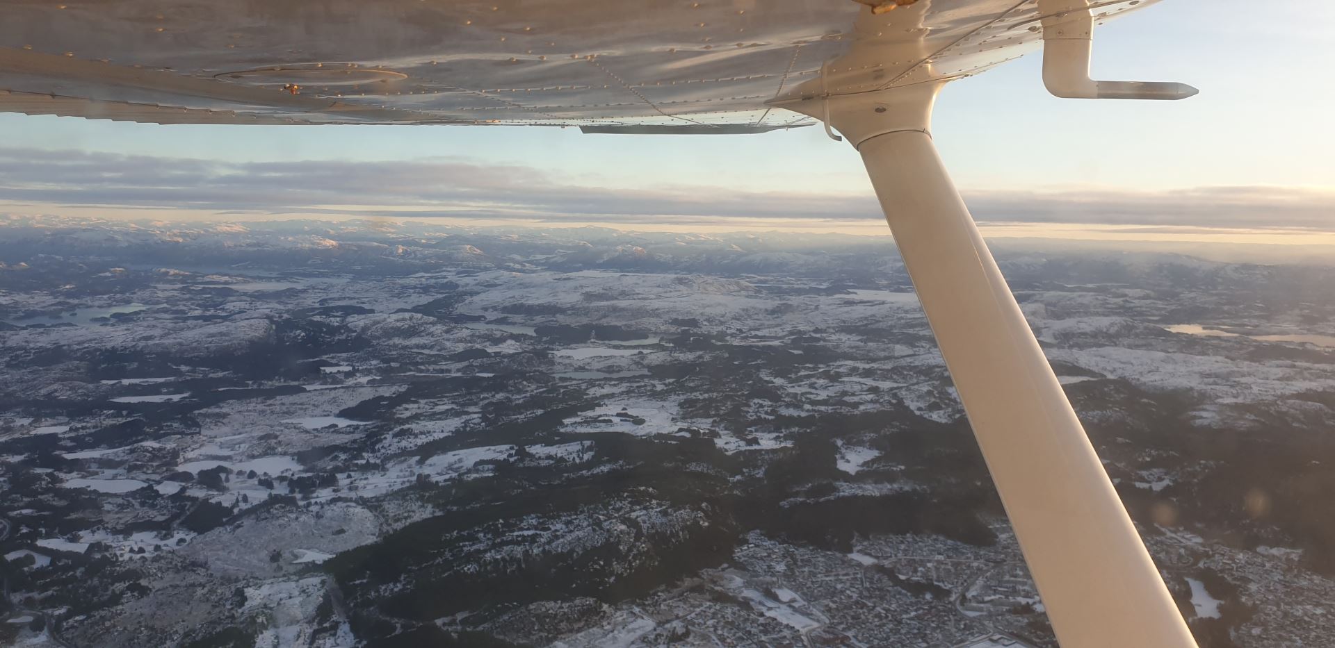 View under the wing