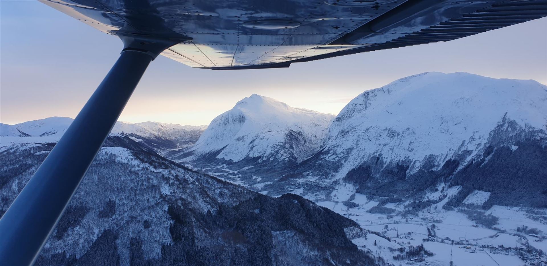 Snow covered mountains