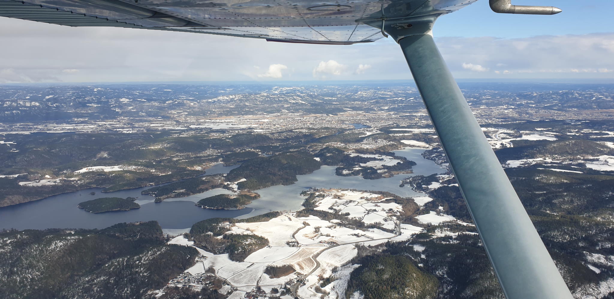 Snow near Skien