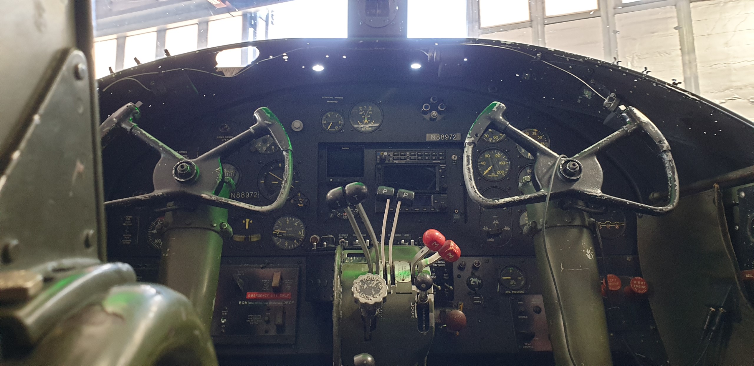 Inside one of the aircrafts