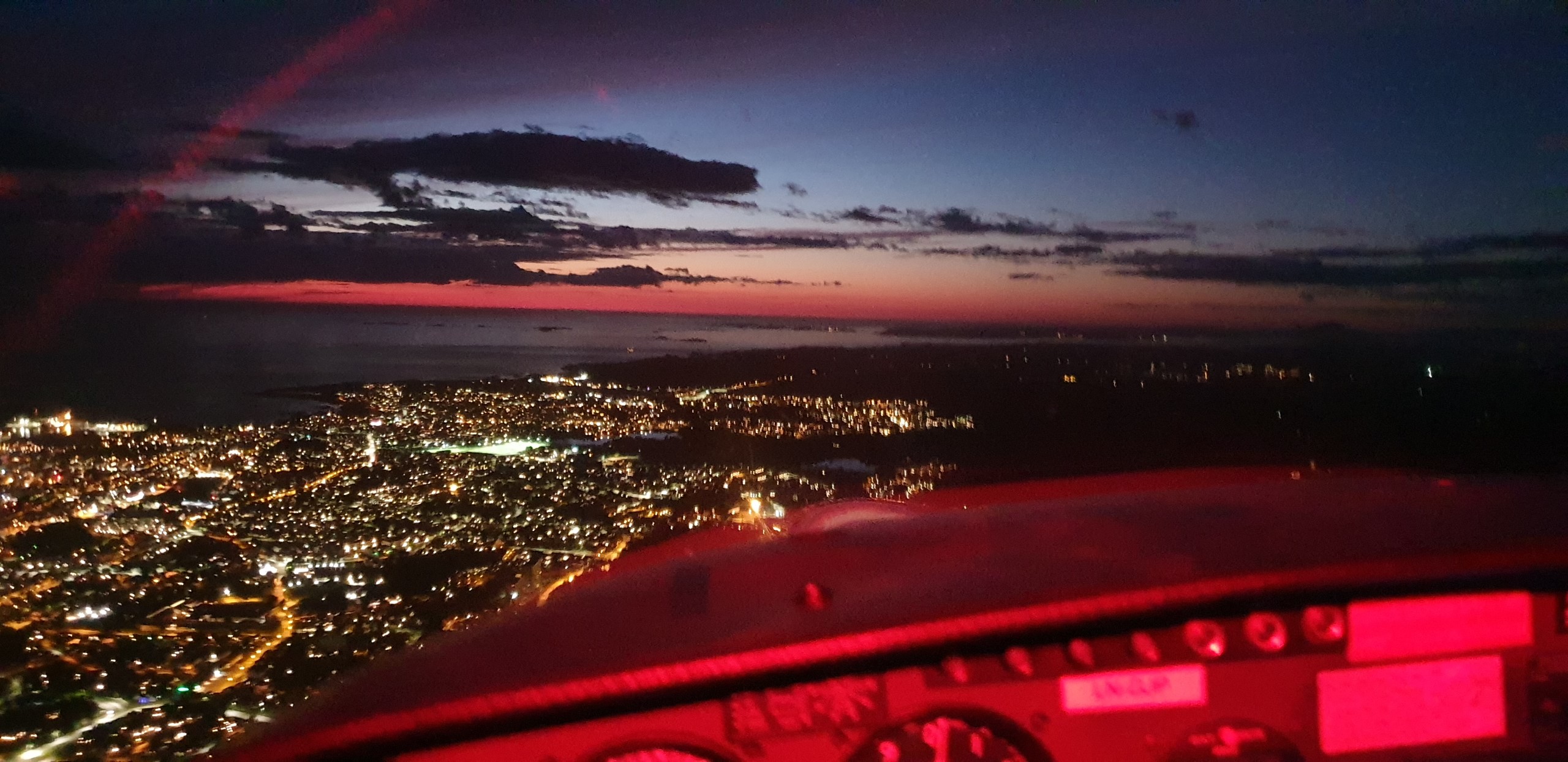 LN-GJP over Haugesund