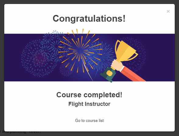 Course completed!