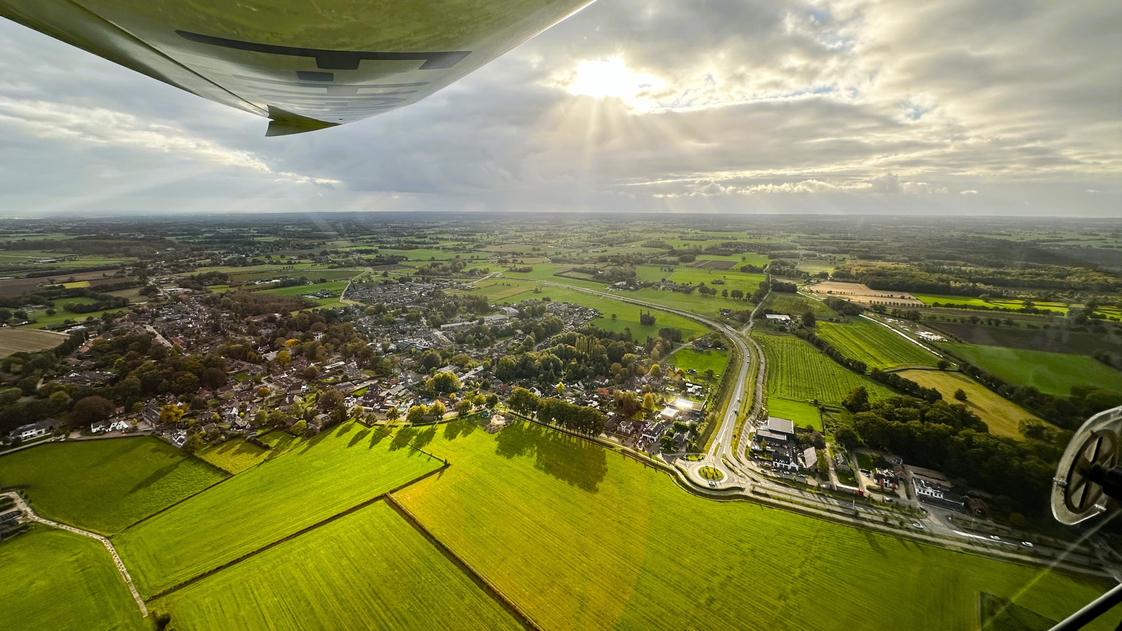 View under the wing