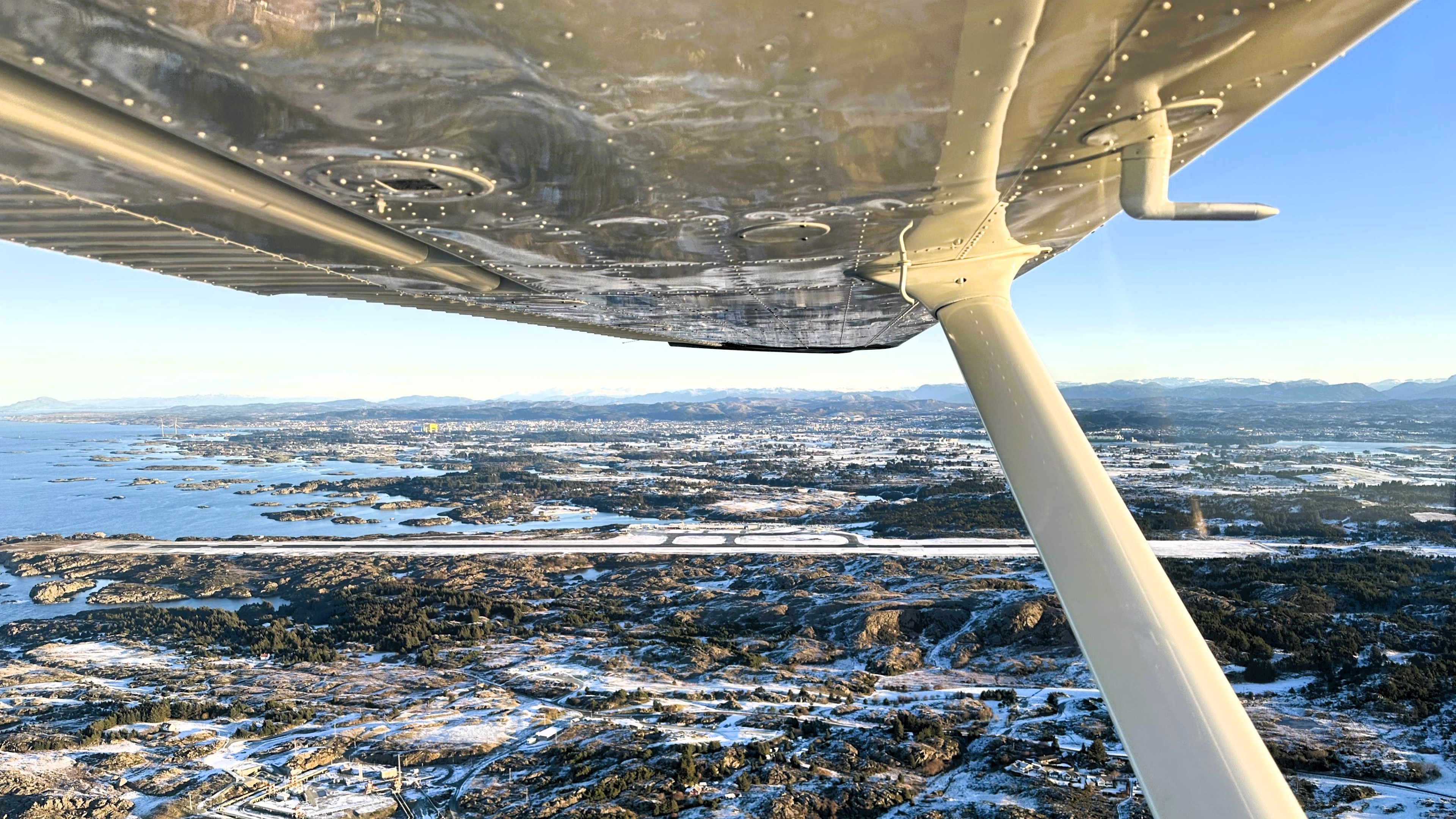 Utsikt mot flyplassen