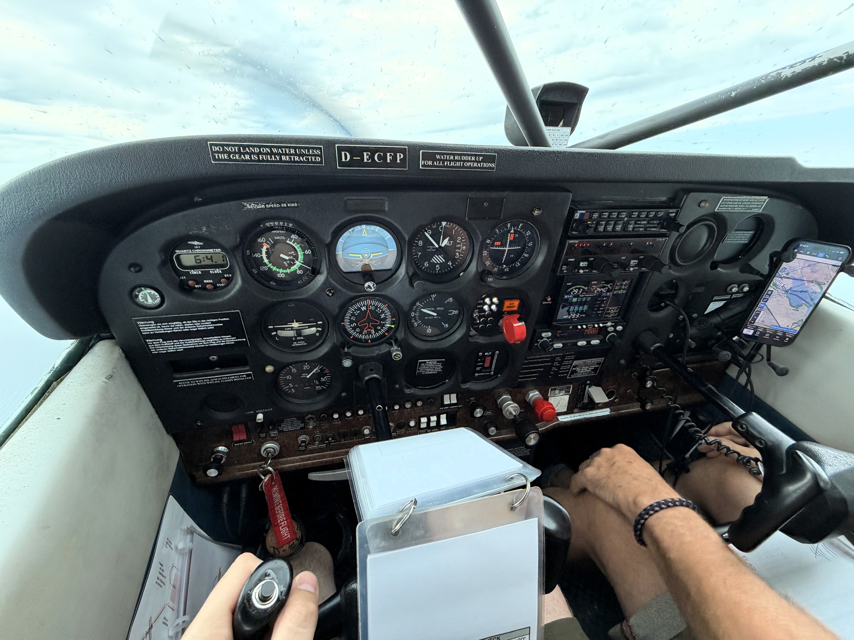 View of the cockpit from inside